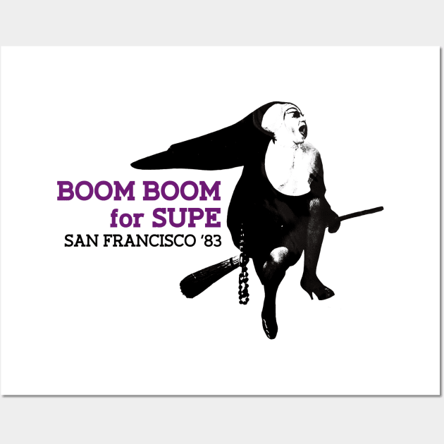 Boom Boom For Supes Vintage Gay Retro LGBT Wall Art by WearingPride